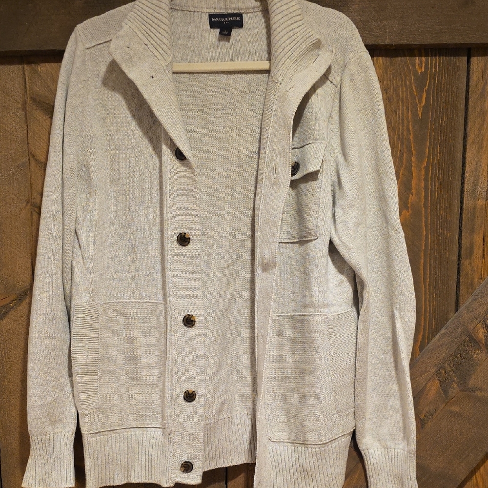 Banana Republic Light Tan Knit Top